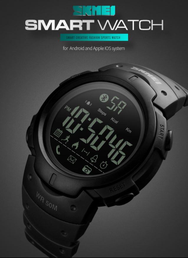 SKMEI Jam Tangan Olahraga Smartwatch Bluetooth - 1301